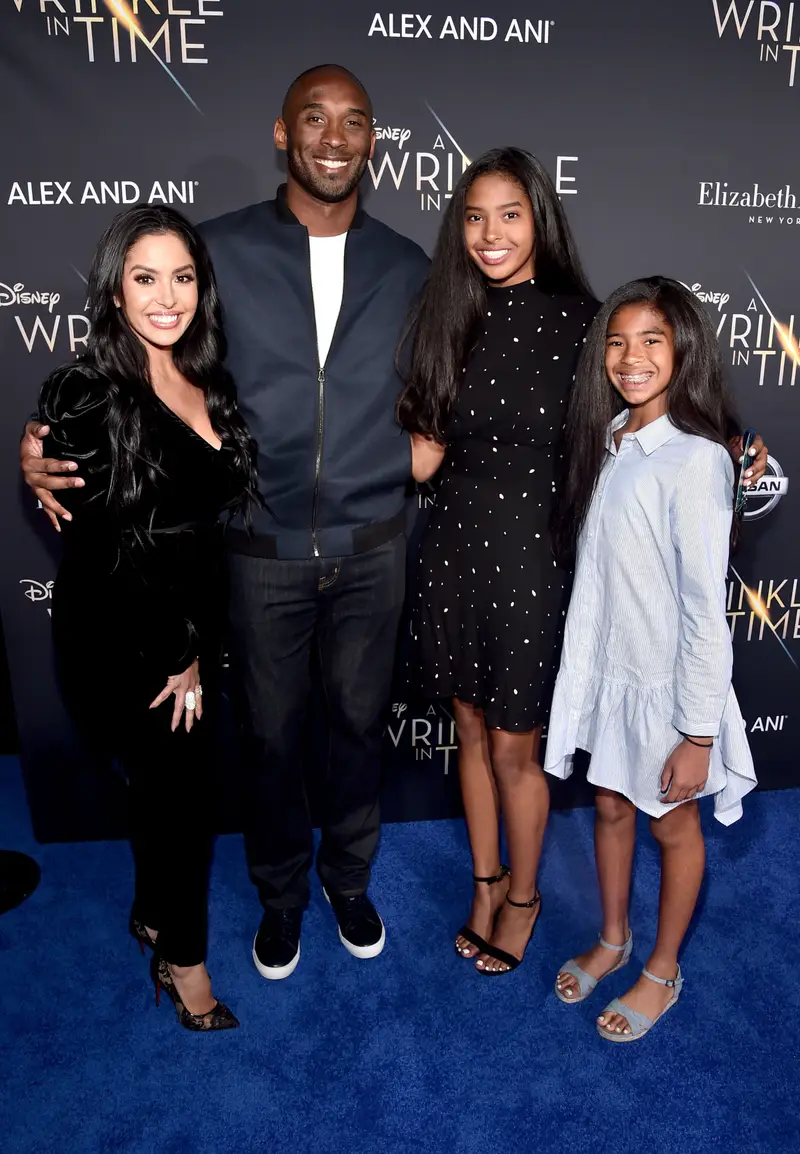 Kobe Bryant z rodziną