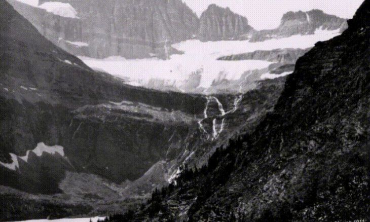 A Geleira Grinnell, Montana, 1911