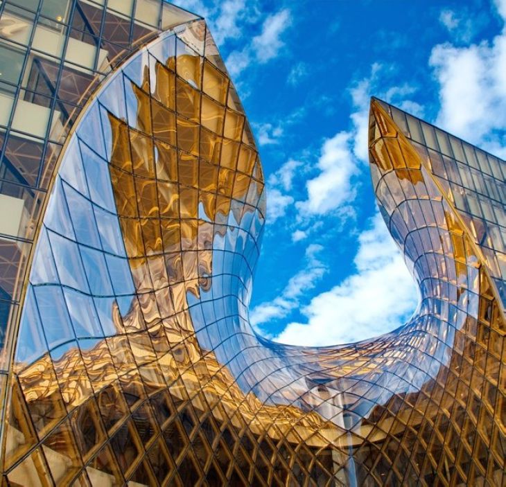 arquitetura de vidro moderna na Suécia