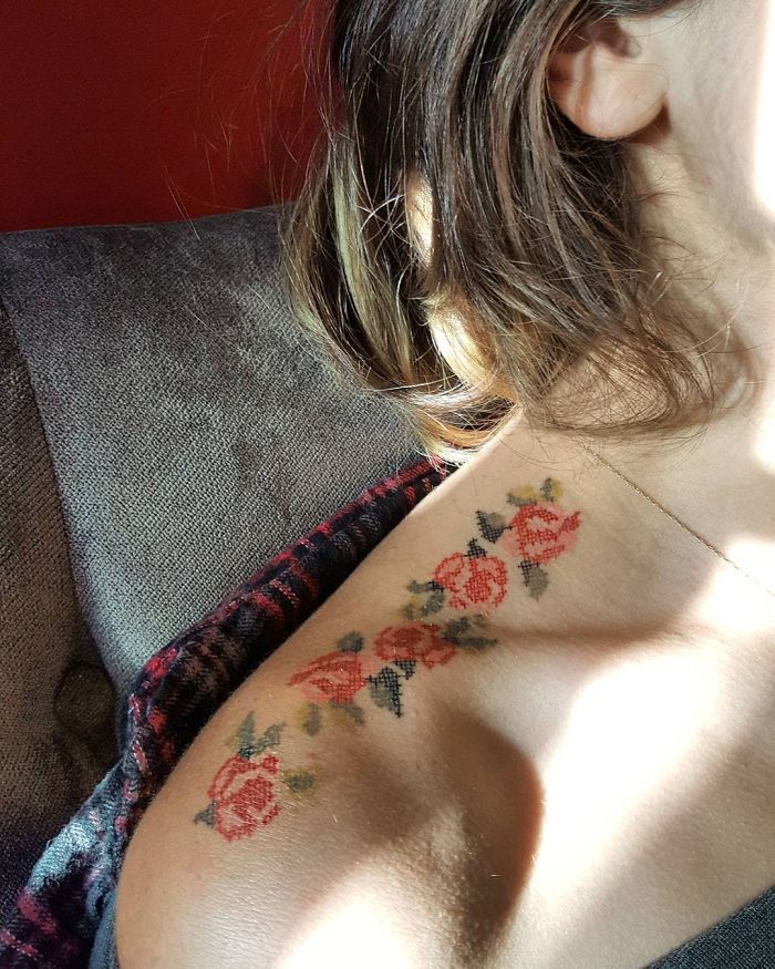 Tatuaje en el hombro - patrón